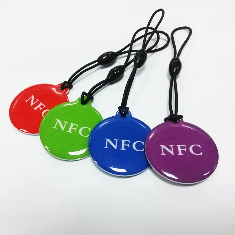 4 шт./партия) Ntag216 NFC метки ключ жетон 13,56 МГц RFID 868 байт карта брелок для ярлыка для всех NFC android телефонов