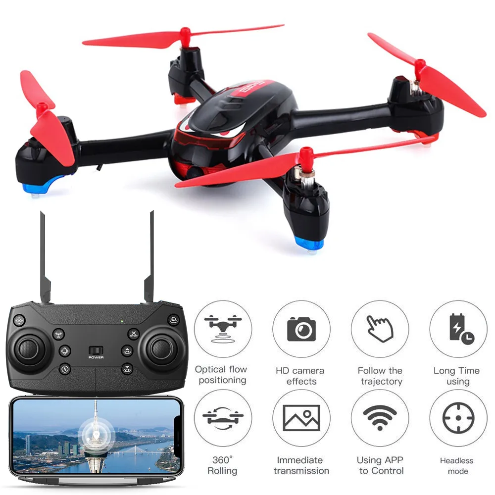 

WIFI 1080P Cam FPV Selfie Altitude Hode GPS Smart Follow Me RC Drone Quadcopter Gift 2018 Brusting Airplanes Christmas gift