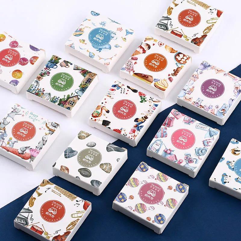 

40Pcs Cute Stationery Stickers Kawaii Whale Stickers Bullet Journal Paper Sticker For Kid DIY Scrapbooking Diary Albums