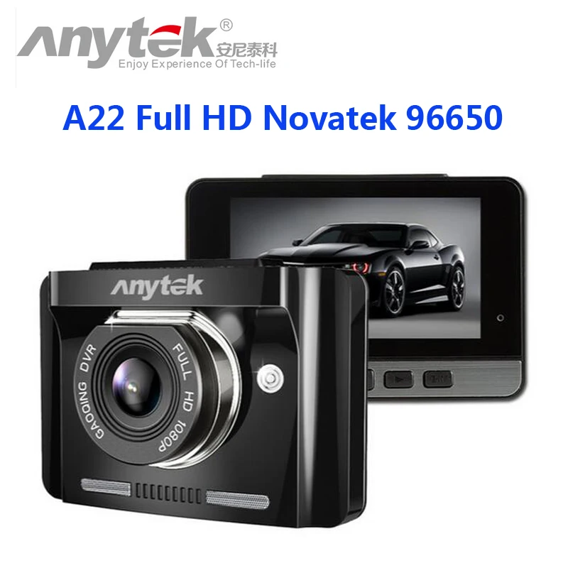 Видеорегистратор Anytek A22 Novatek 96650 дюйма Full HD угол обзора 170 градусов Функция ночной