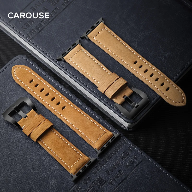 Ремешок кожаный для Apple Watch Band Series SE/6/5/4/3/2/1 42 мм 38 44 40 мм|Ремешки часов| |