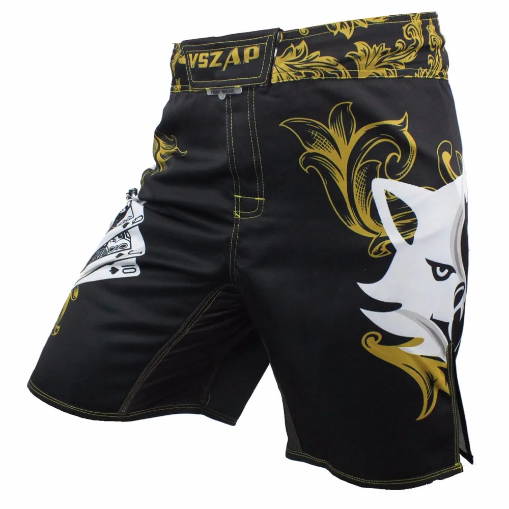 

2017 VSZAP MMA Shorts Cheap Mens MMA Clothing Breathable Cotton Shorts Fight Grappling Boxing Muay Thai Pants Thai Boxing Boxeo