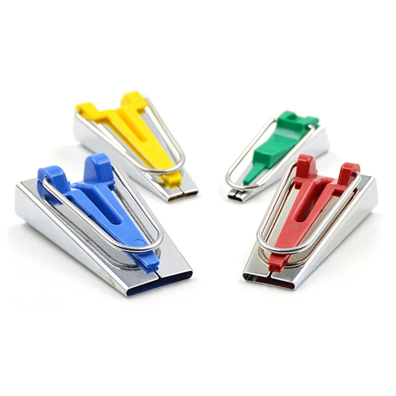 4 قطع النسيج الخياطة ديي البرسيم صانع التحيز الشريط ملزم أداة مجموعة أدوات آلة خياطة اللحف هدب-15