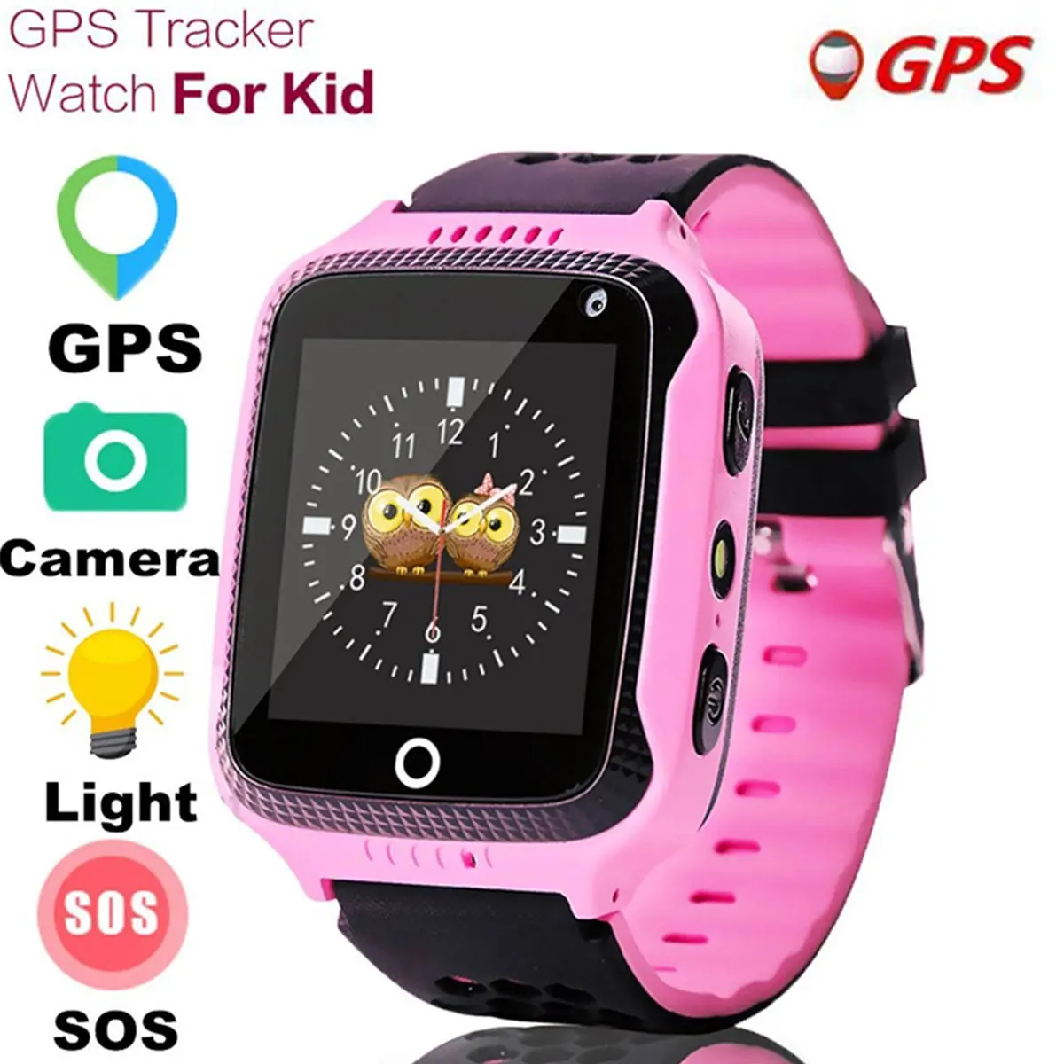 

Y21 Children's safety Smart Watch 1.44inch Touch Button Big screen with flashlight LBS positioning SOS call English/Russian
