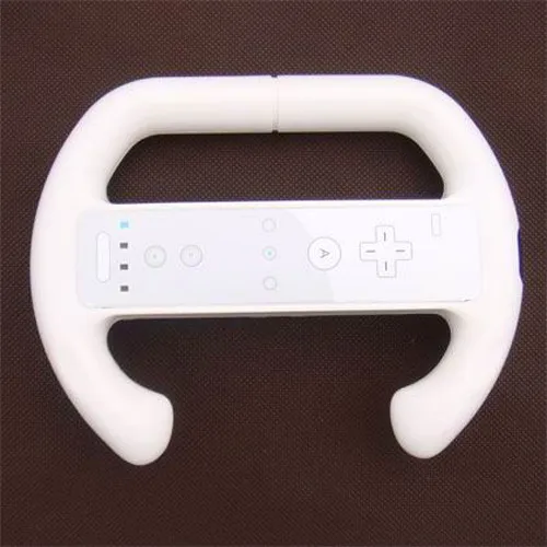 

White Mario Kart Racing Games Steering Wheel for Nintendo Wii Remote Controller