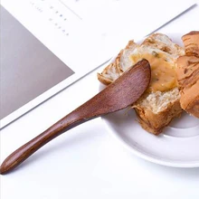 AIRCHR натуральный стиль нож для завтрака деревянная палочка для джема Экспорт Европа деревянный держатель для ножей для масла сыра торт 10 шт./партия