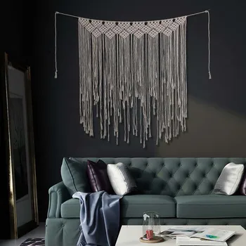 

Bohemianism Wedding Decoration Tapestry Large Hanging String Wall Screen Handmade Blind Ornament Art Craft
