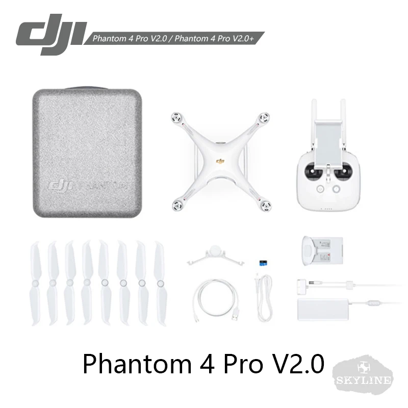 Дрон DJI Phantom 4 Pro V2.0/+ V2.0 с камерой 4K HD 60 кадров в секунду 1 дюйм 20MP CMOS 5 направление препятствий зондирование 30 минут время полета - Цвет: Phantom4 Pro V2.0