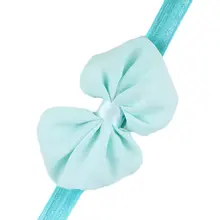 2017 NEW Flower Hair Bow Band skyblue
