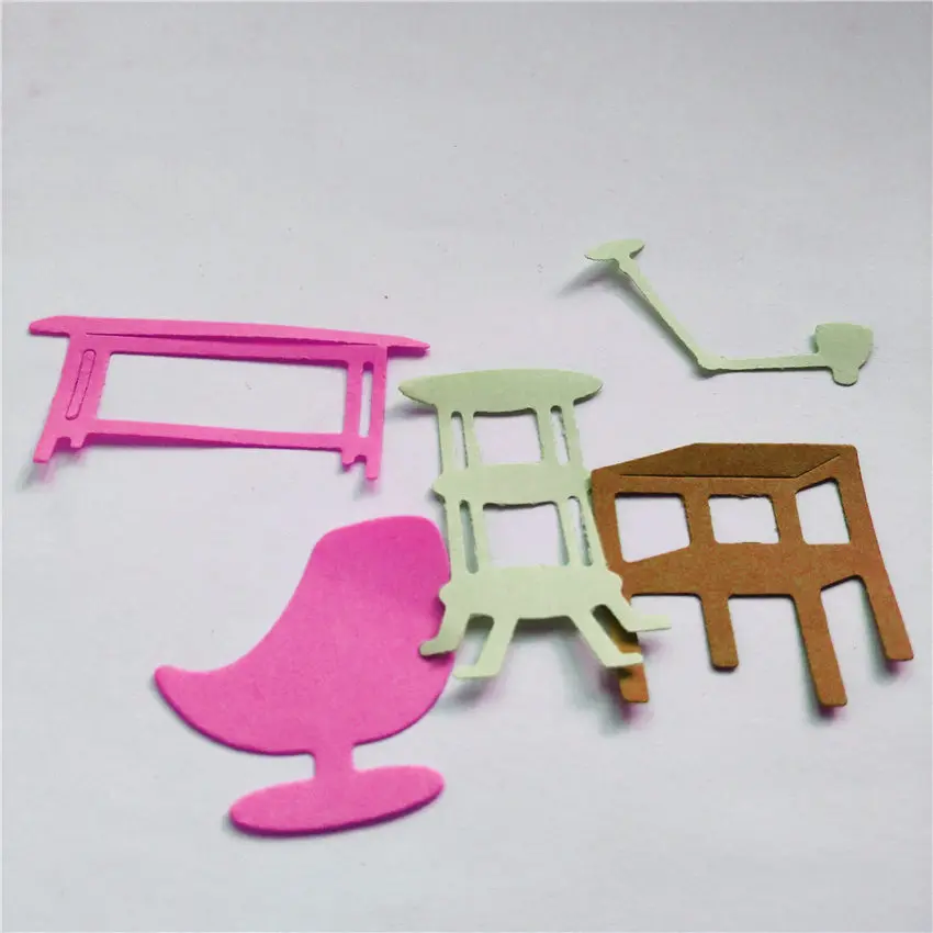 Cutting dies Furniture set metal printing craft paper relief DIY embossed Christmas New Year Valentine's Day