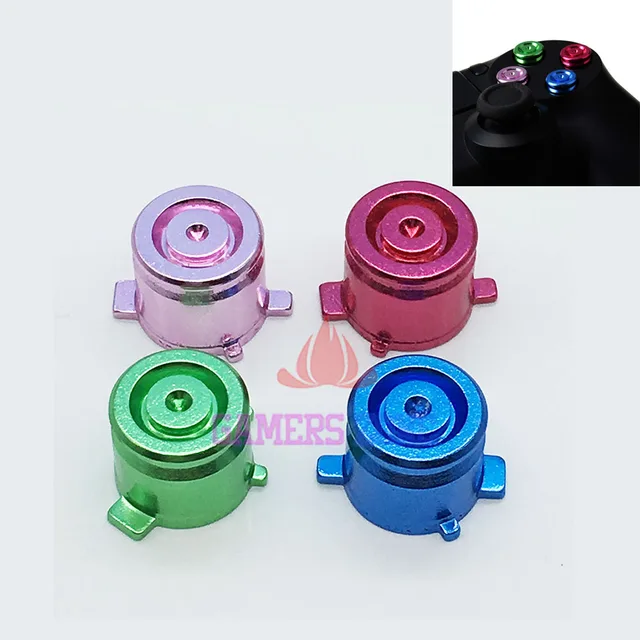 Cheap 1set~30sets For Sony Playstation 3 4 Aluminum Metal Fancy Bullet Buttons Mod Kit Set for PS3 PS4 Controller Mix Colors
