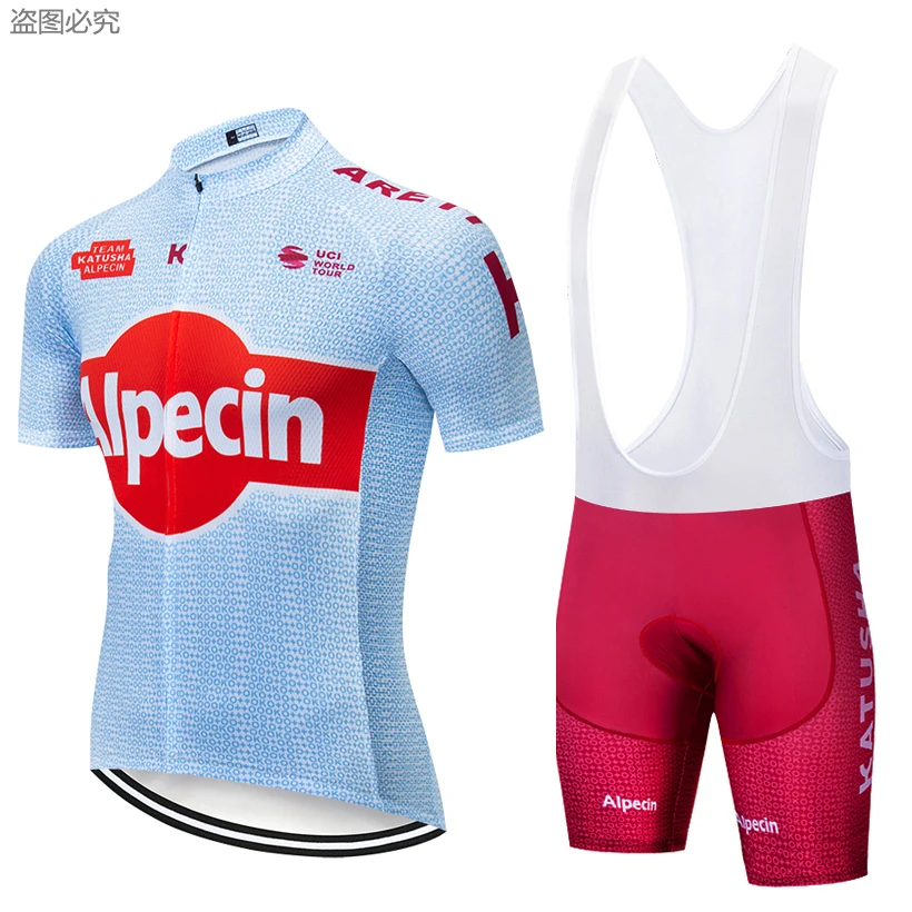 2019 ropa de ciclismo KATUSHA jersey de bicicleta de secado rápido para Hombre Ropa de bicicleta de verano equipo de ciclismo Jerseys 12D gel bicicleta pantalones cortos conjunto