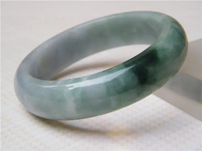 

NEW 100% NATURAL GREEN GRADE A BEAUTIFUL VIOLET JADEITE JADE BRACELET 58.7 MM a 5.19