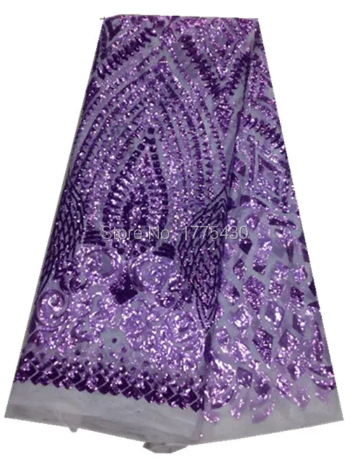 

wholesale African net lace with sequins,top quality French lace fabric,fashionable net lace for party dress 4F7-6