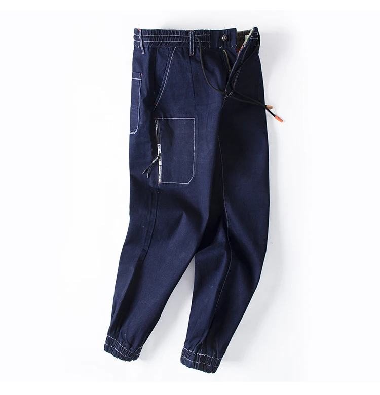 2019 Весна-осень мужские джинсы облегающие синие джинсы мужские большие размеры S-6XL мужские джинсы balmai печати моды broek mannen джинсы