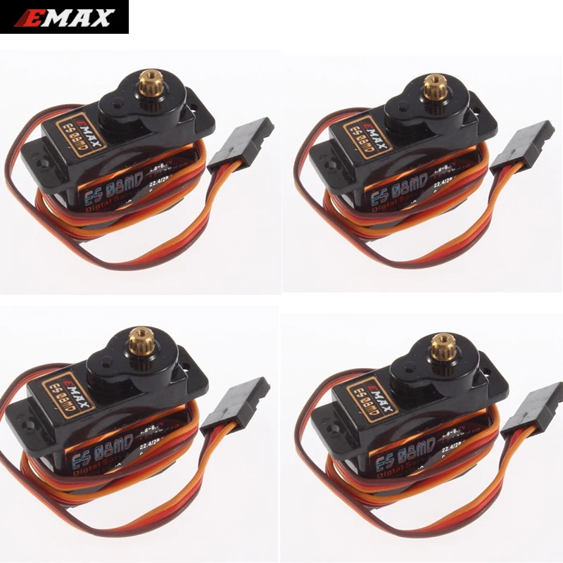 

4 sets EMAX ES08MDII Metal GEAR Digital Servo up sg90 ES08A ES08MA MG90SRC TREX 450 helicopter
