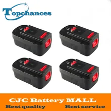 4PCS High Quality 2000mAh 18V NI-CD Replacement Power Tool Battery for Black & Decker HPB18 244760-00 A1718 A18