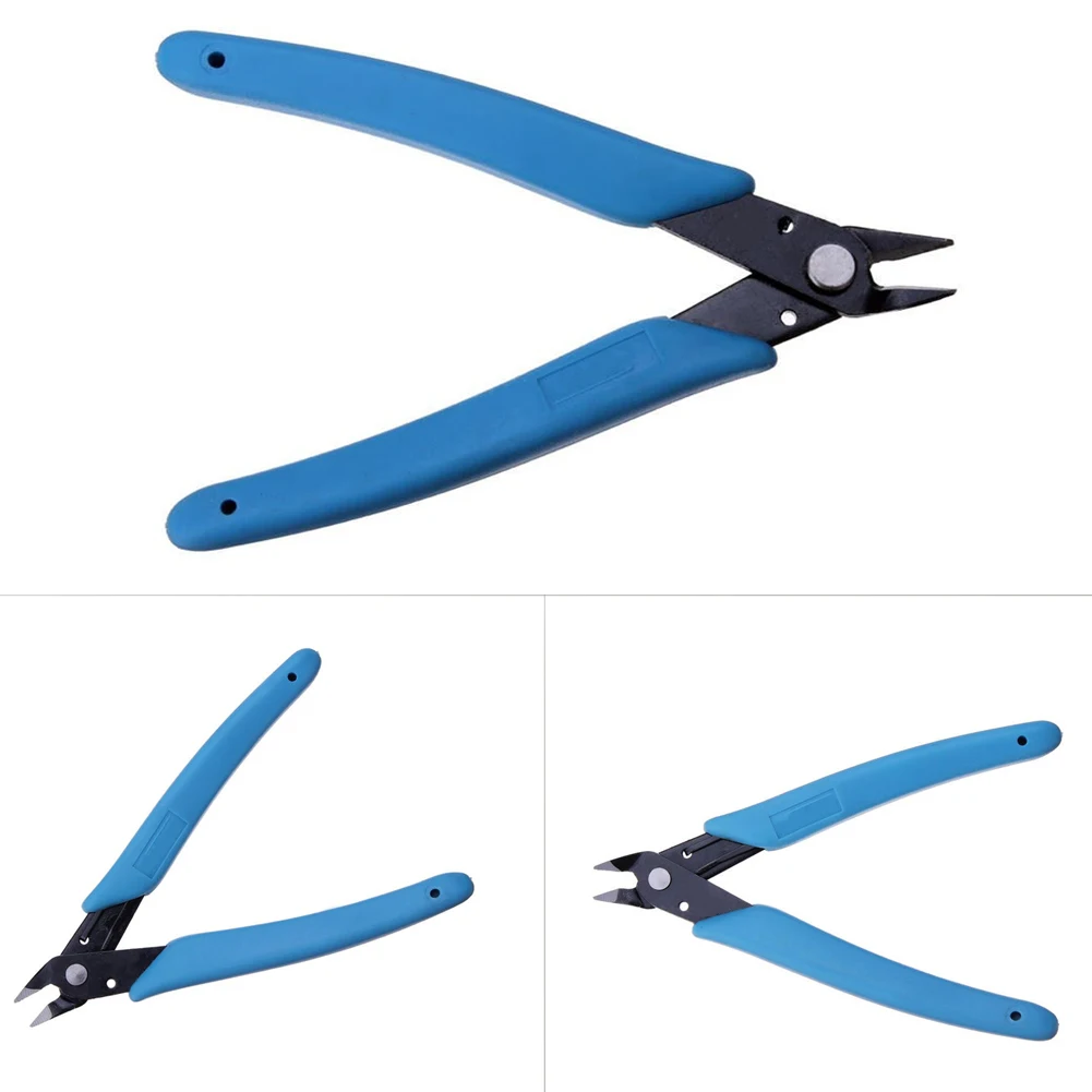 

Electric Wire Cutting Pliers Cutter Shears Diagonal Side Cutting Pliers Nippers Plastic+steel Blue Diagonal Side Cutting Nipper