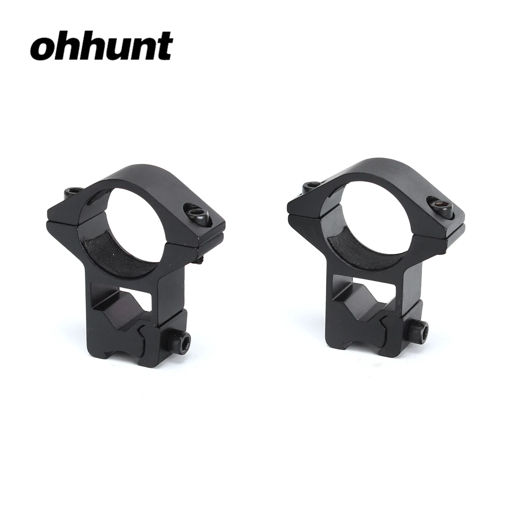 Ohhunt 25,4 мм 1 дюймов 2 шт. высокий профиль ласточкин хвост пневмокольца прицел крепление кольца для фонарик 11 принадлежности охоты