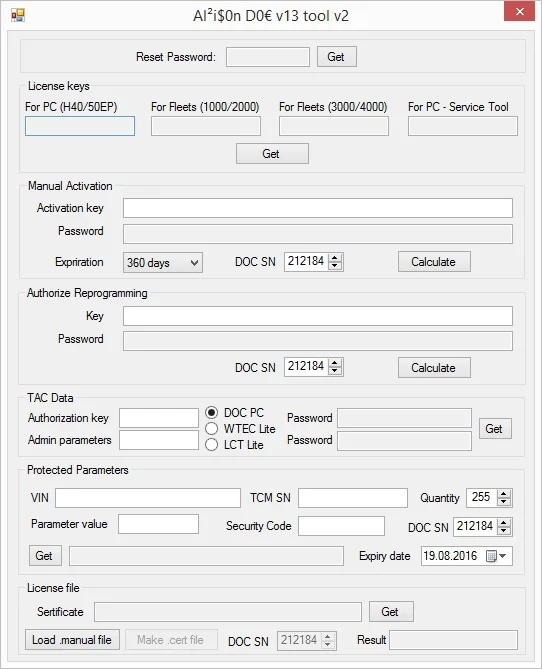 

New 100% Universal Allison DOC For PC - Service Tool 13.2 v3 keygen [2015]