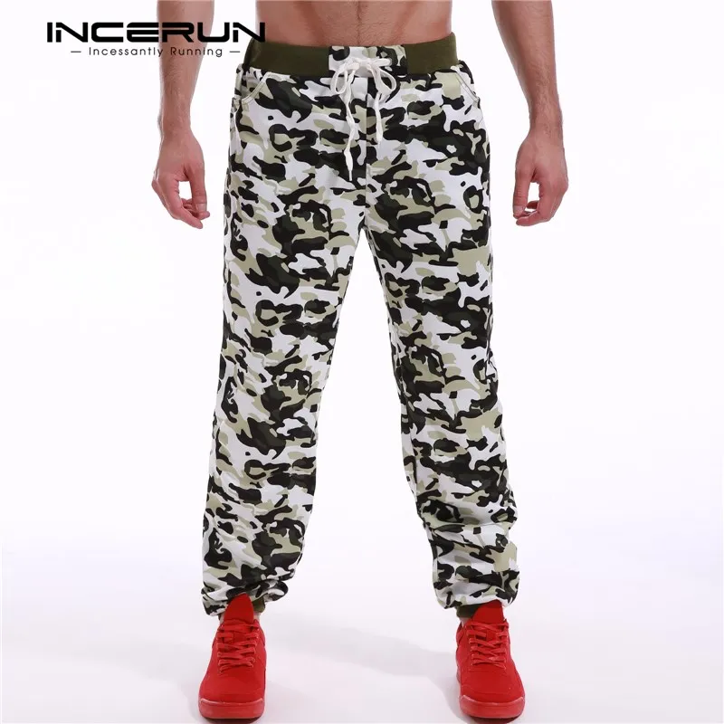 

INCERUN Camouflage Sweatpants 2019 Spring Men's Joggers Army Military Print Trousers Sweats Pants Men Male Tracksuit