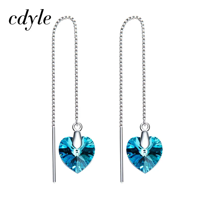 Серьги Cdyle из стерлингового серебра 925 пробы украшенные кристаллами сделай сам