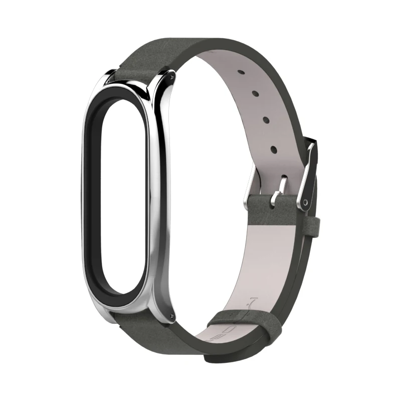 Кожаный ремешок Mi Band 3 для умного браслета Xiaomi 4 браслеты аксессуары на запястье