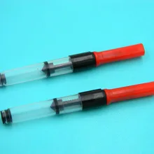 2 шт. красный офис 3,4 мм Металлические с большими отверстиями авторучка чернила заправка заполняющий конвертер