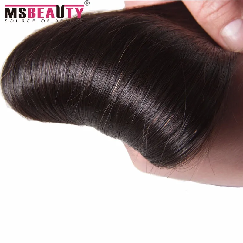 Msbeauty Hair Peruvian Virgin Hair Straight 3 Bundles 8A Grade Virgin Unprocessed Human Hair Bundles Peruvian Straight Hair