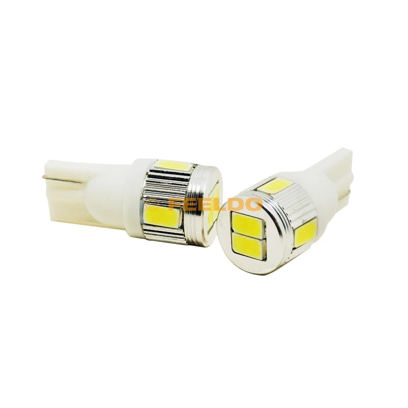 Buy FEELDO 2Pcs 12V 3W Pure White T10/194/W5W 6SMD 5630 Car Light Bulb#3898 for only 1.5 USD Buy FEELDO 2Pcs 12V 3W Pure White T10/194/W5W 6SMD 5630 Car Light Bulb#3898 for only 1.5 USD