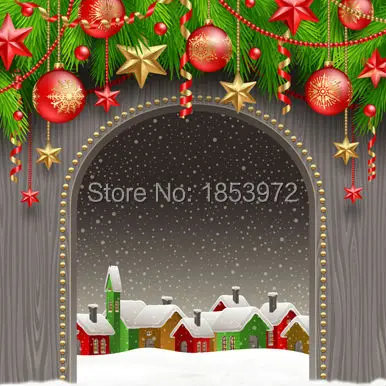 

10X10ft photography background for Christmas vinyl computer printing backdrops Christmas fireplace photography backgrounds ST017