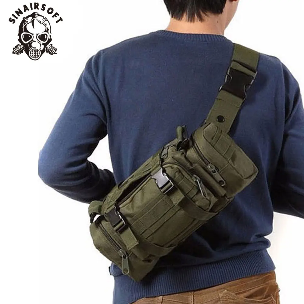 Sac Banane Tactique étanche Noir - Avec Porte-bouteille Pour Randonnée