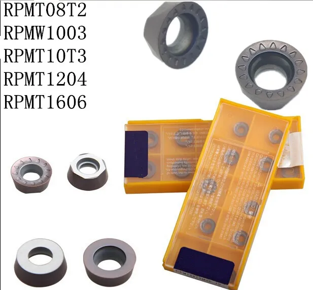 

20pcs carbide insert RPMT08T2-JS/RPMT10T3-JS/RPMT1204/RPMW1003/RPMT10T3 VP15TF RPMT10T3MOE-JS EMR 6R-50-22-4T CNC milling cutter