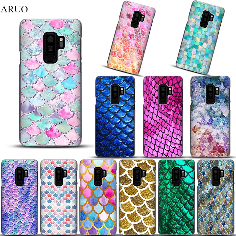 

Phone case for Samsung Galaxy S10 5G S10plus S10lite S9 S9plus S8plus Mermaid shiny scales clear Hard cases for S7edge S6 S5 S4