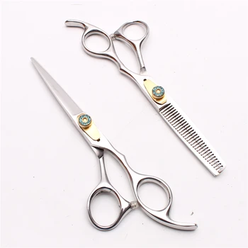 

6.0" Japan Customized Logo Professional Hairdressing Thinning Shears Cutting Scissors Salon Style Tools Hair Scissors Set C1025