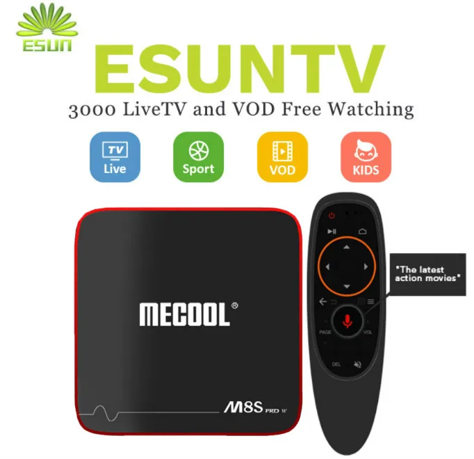 

1 Year IPTV in M8S PRO W Voice Control System Android 7.1 IPTV Box 2/16G Germany Netherlands Spain Portugal Albania Italian XXX