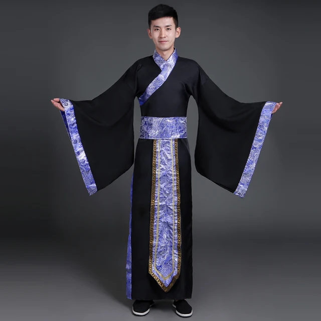 Древний китайский костюм Для мужчин сцена наряд для династии Для мужчин ...