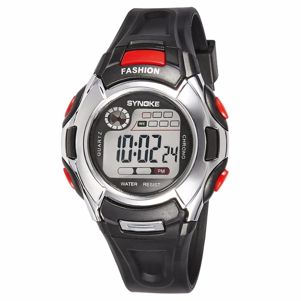 Fashion Kids Sport Digital Watches Students Luminous Stop Watch Gift
