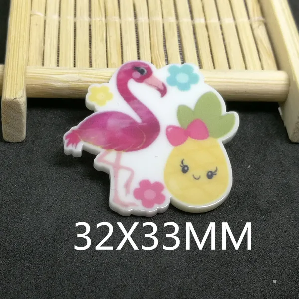 

Free shipping 25pcs/lot 32*33MM cartoon character planar resin BIHAIYUAN