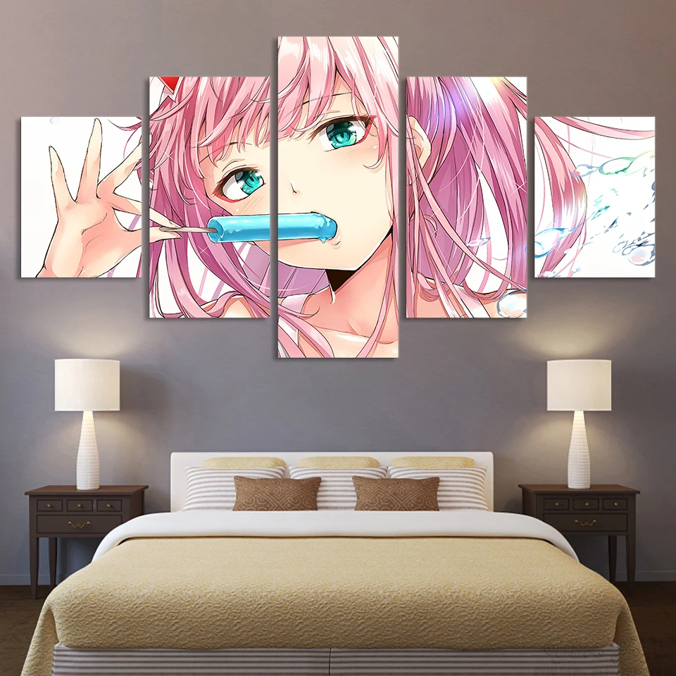 

Home Decoration Hd Prints Painting 5 Pieces Darling In The Fran Pictures Wall Art Modular Canvas Modern Poster For Living Room