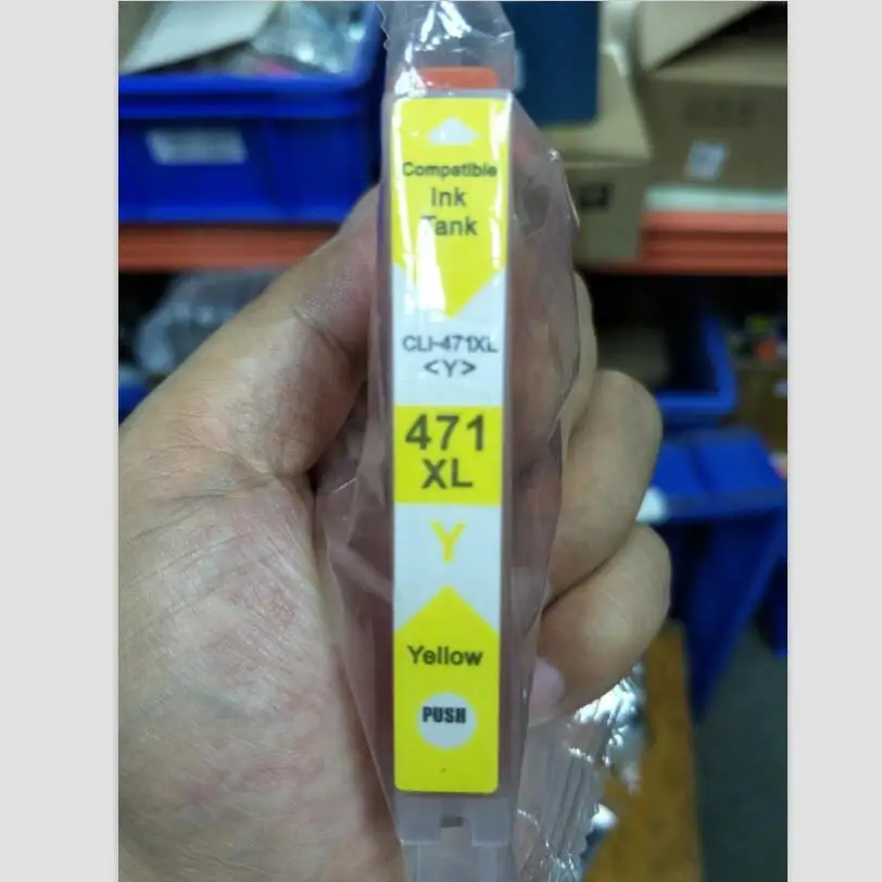 3 шт. CLI471 CLI-471 CLI-471XL 471 желтый полный картридж Замена для canon PIXMA MG5740 MG6840 TS5040 TS6040 принтер (art.: 7a7146aa3) - 7a7146aa3