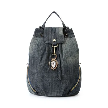 2020 women Bag Denim Shoulder Bags luxurious Washed Denim Backpack large with Jewelry pendant Travel Draw Bucket backpack M483
2020 women Bag Denim Shoulder Bags luxurious Washed Denim Backpack large with Jewelry pendant Travel Draw Bucket backpack M483