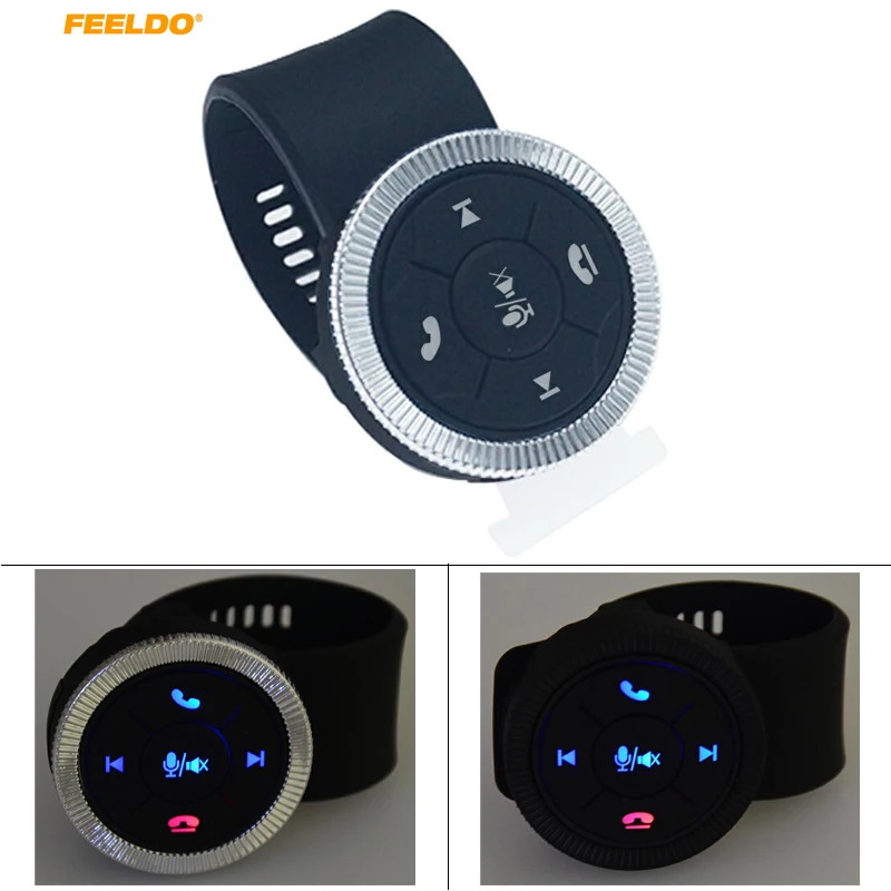 

MOTOBOTS 1Set New 7-Key Car Wireless Steering Wheel Control Button With Resin Strap For Car Android DVD/GPS Navigation Player