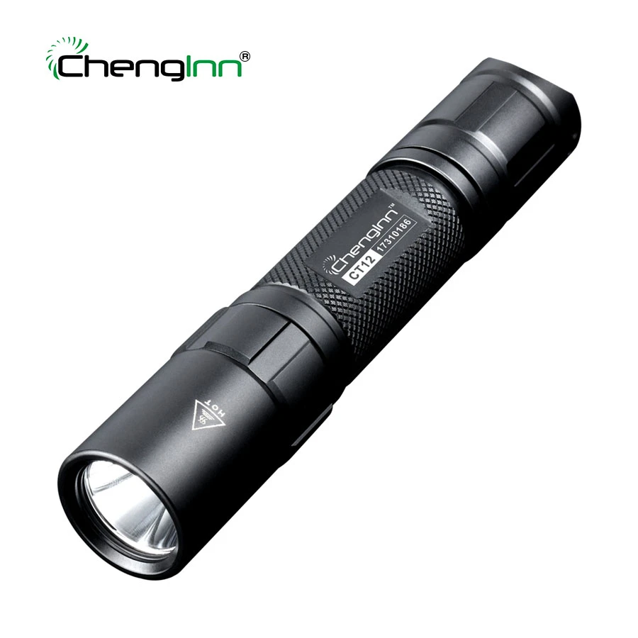 Koop Chenglnn 1 stks Tactische Zaklamp Krachtige Zelfverdediging 1200LM Cree LED Licht 6 Modes SOS Fakkel Lamp zonder 18650 Batterij