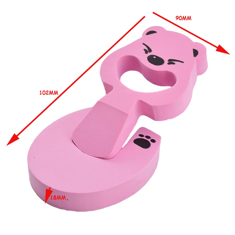 TUSUNNY 1 шт. защита для детей стопор для двери замок Защитная защита пальцев для детей Детские Мультяшные помехи стоп-двери - Цвет: pink