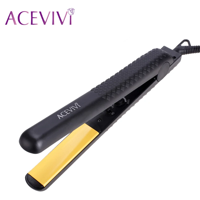 

ACEVIVI Straightening Irons Temperature Ajustable Styling Tools Professional Hair Straightener Rapid Heating EU/ US/ UK Plug