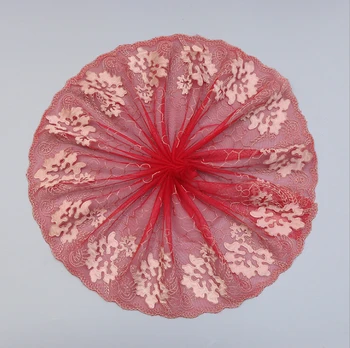 

15Yards Embroidered Mesh Lace Fabric Garment Lace Trims Trimmings Banding DIY Sewing Accessories