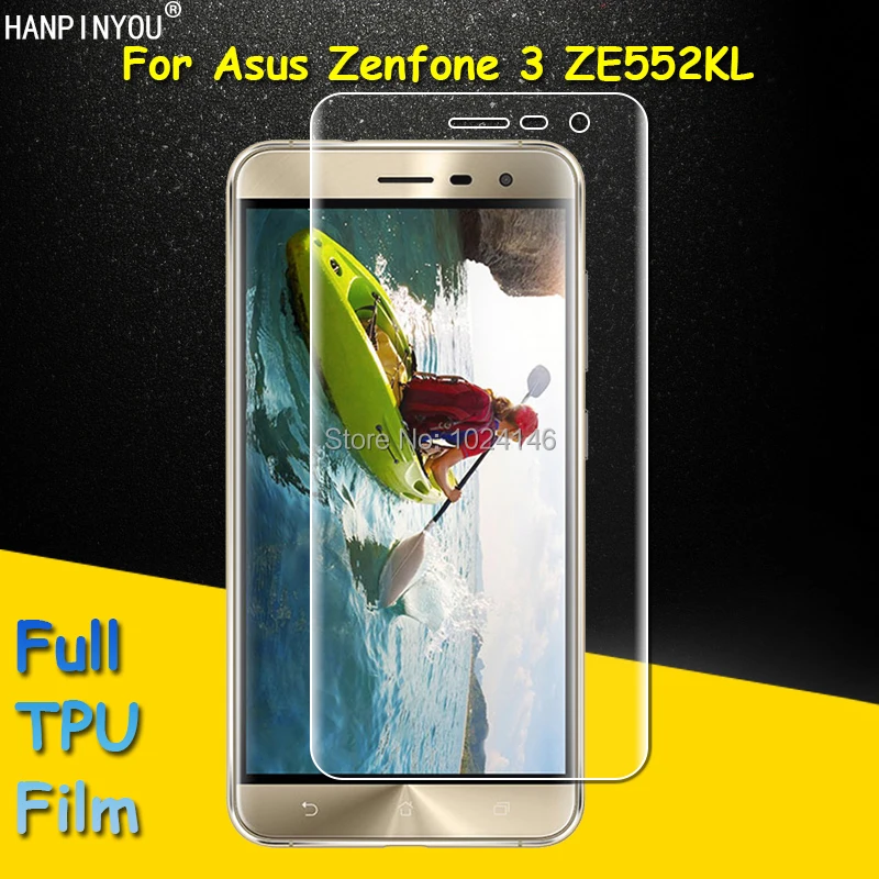 

Полное покрытие, Прозрачная мягкая защитная пленка из ТПУ для экрана Asus Zenfone 3 5,5 дюйма ZE552KL 5,5 дюйма, изогнутые детали крышки (не закаленное стекло)