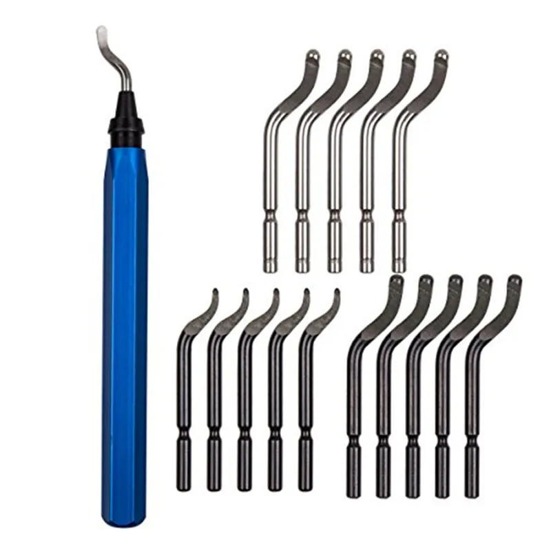 

15pcs Metal Repair Deburring Tool Kit Bit Rotary Deburr Blades Remover deburring tool set for Wood Copper and Steel #30