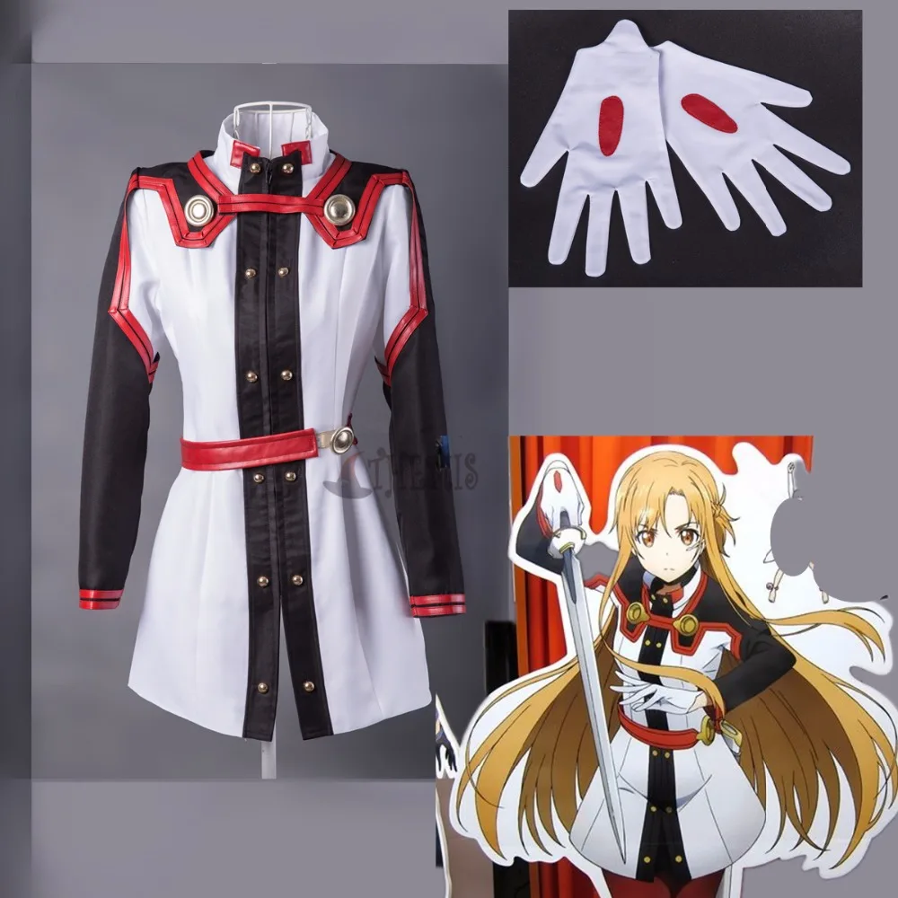 

Athemis new moive Sword Art Online Cosplay Asuna cosplay Costume high quality any size outfit custom made